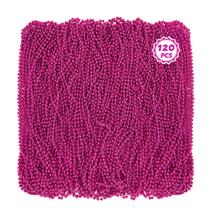 Colar de miçangas Huskein Mardi Gras Rosado 33cm Plástico x120