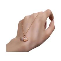 Colar De Moda Feminina De Verão Com Pingente De Cristal Zircon E Pérola Imitada, Joias De Praia Colar De Moda Feminina De Verão Com Pingente De Cristal Zircon E Pérola Imitada, Joias De Praia
