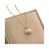Colar De Moda Feminina De Verão Com Pingente De Cristal Zircon E Pérola Imitada, Joias De Praia