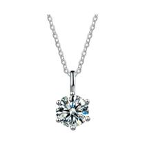 Colar De Moissanite S925 Prata Para Homens E Mulheres Presente De Noivado Casamento Aniversário