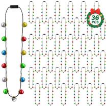 Colar de Natal EOBOH Bell Light up com 13 sinos, 36 unidades Colar de Natal EOBOH Bell Light up com 13 sinos, 36 unidades