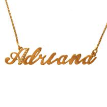 Colar de Nome de Mulher Feminino Dourado Pronta Entrega Cravejado de Zircônias Folheado A Ouro 18K Softjoias Colar de Nome de Mulher Feminino Dourado Pronta Entrega Cravejado de Zircônias Folheado A Ouro 18K Softjoias