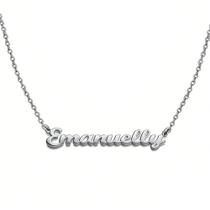 Colar De Nome Emanuelly Feminino Gargantilha prata Prateada e dourado em aço inox corrente colar