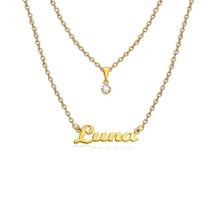 Colar De Nome Luna Feminino Gargantilha prata e dourado em aço inox colar de nomes prateado corrente Colar De Nome Luna Feminino Gargantilha prata e dourado em aço inox colar de nomes prateado corrente