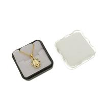 Colar de Nossa Senhora Aparecida Oval com Strass Colorido - Folheado Dourado