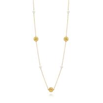 Colar de Ouro 10k com Pérolas