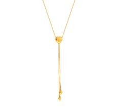Colar de ouro 18 k Gravata Coração Colar de ouro 18 k Gravata Coração