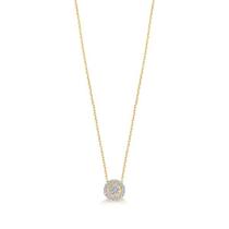 Colar de Ouro 18k com 12 Pontos de Diamante