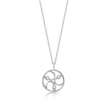 Colar de Ouro Branco 10k com Zircônias Colar de Ouro Branco 10k com Zircônias