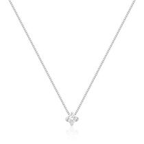 Colar de Ouro Branco 18K Ponto de Luz com 7 Pontos de Diamantes Colar de Ouro Branco 18K Ponto de Luz com 7 Pontos de Diamantes