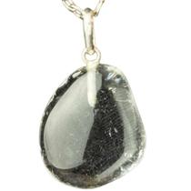 Colar de Pedra Cristal Rolada com Montagem em Prata 950 - Joia Natural