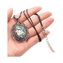 Colar De Pedra Natural Opala Cristal Gota d'Água Pingentes De Moda Presente De Cura Reiki