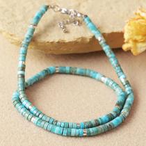 Colar De Pedra Natural Turquesa Com Contas Para Uso Diário E Presentes Mais Vendido Colar De Pedra Natural Turquesa Com Contas Para Uso Diário E Presentes Mais Vendido