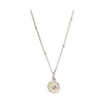 Colar De Pérola Texturizada Em Forma De Coração Em Prata Esterlina 925 Para Mulheres, Design