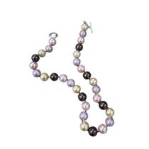 Colar de pérolas coloridas 40cm Colar de pérolas coloridas 40cm