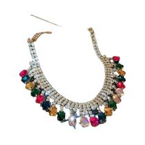Colar De Pérolas E Strass Multicamadas Para Mulheres, Joias De Luxo Para Festas E Casamentos