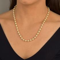 Colar de Pérolas Folheado a Ouro 18k Colar de Pérolas Folheado a Ouro 18k