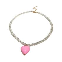 Colar De Pérolas Imitadas Brancas Para Mulheres, Corrente Simples E Elegante Para O Pescoço, Joia De