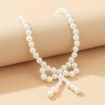 Colar de Pérolas Laço: Elegância e Sofisticação - Colar de Pérolas Laço: Elegância e Sofisticação -
