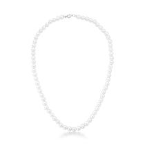 COLAR DE PÉROLAS SHELL EM PRATA RODINADA - 40cm - 23g