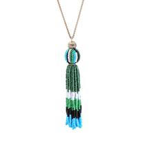 Colar de pingente tassel étnico feito à mão joias boêmias para mulheresbohemian joiasjoia para pingente feminino