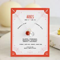 Colar de prata 925 com pedra de jaspe vermelha para signo de Áries