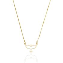 Colar de Prata 925 com Pingente Espírito Santo Vazado Fé e Proteção - Banhado a Ouro 18K