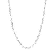 Colar de prata 925 feminino elo coração rommanel 45 cm 830042 Colar de prata 925 feminino elo coração rommanel 45 cm 830042