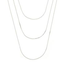 Colar De Prata 925 Feminino Veneziana 3 em 1 Gargantilha