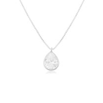 Colar de Prata 925 Gota Zircônia Tamanho:40 cm Colar de Prata 925 Gota Zircônia Tamanho:40 cm
