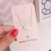 Colar de prata 925 madrepérola Colar de prata 925 madrepérola