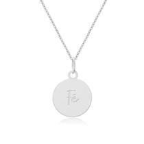 Colar de Prata 925 Medalha Fé