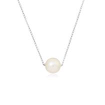 Colar de Prata 925 Pérola Tradicional