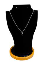 COLAR DE PRATA 925 PONTO DE LUZ 45cm CORAÇÃO PRETO COLAR DE PRATA 925 PONTO DE LUZ 45cm CORAÇÃO PRETO