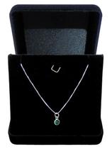COLAR DE PRATA 925 PONTO DE LUZ 45cm REDONDO VERDE COLAR DE PRATA 925 PONTO DE LUZ 45cm REDONDO VERDE
