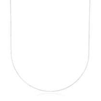 Colar de Prata 925 Veneziana Feminina 45cm 0,8mm Fecho Tradicional de Prata Pura