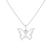 Colar de Prata Borboleta Vazada