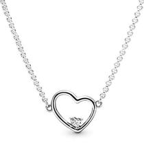 Colar de Prata Corações do Amor Assimétrico Colar de Prata Corações do Amor Assimétrico