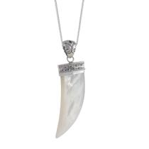 Colar de Prata Dente Madrepérola Bali Colar de Prata Dente Madrepérola Bali