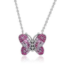 Colar de Prata Deslumbrante Borboleta Colar de Prata Deslumbrante Borboleta