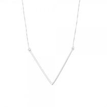 Colar de Prata em V Colar de Prata em V