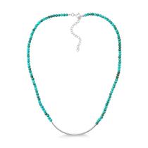 Colar de Prata Esferas Turquesas Colar de Prata Esferas Turquesas