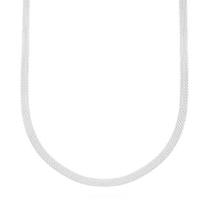 Colar De Prata Feminino Italiano Elegante Delicado Banhado A Prata 925