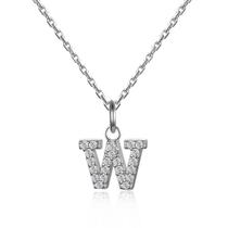 Colar de Prata Life Letra W Colar de Prata Life Letra W