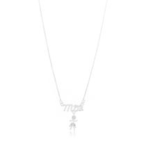 Colar de Prata Pingente Mãe de Menino Colar de Prata Pingente Mãe de Menino