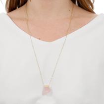 Colar de Quartzo Rosa