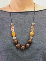 Colar De Resina Longo Ajustável Artesanal - Eu Sou Cute Colar De Resina Longo Ajustável Artesanal - Eu Sou Cute