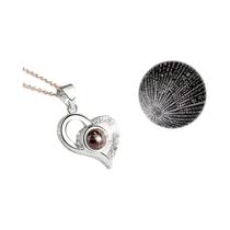 Colar De Rosa Em Forma De Coração Vermelho Para Mulheres, Caixa De Presente Para O Dia Dos Colar De Rosa Em Forma De Coração Vermelho Para Mulheres, Caixa De Presente Para O Dia Dos