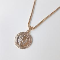 Colar de semi joia com um ano de garantia com pingente de leão de Judá Colar de semi joia com um ano de garantia com pingente de leão de Judá