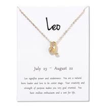 Colar de senhora doze constelações Natal pequeno presente pingente colar ornamento